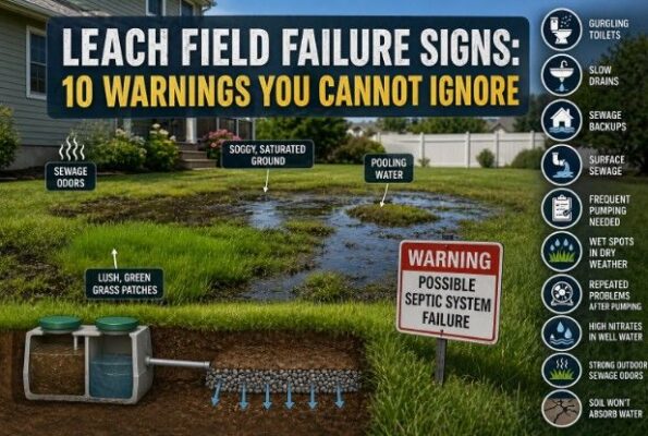 Leach Field Failure Signs: 10 Warnings You Cannot Ignore