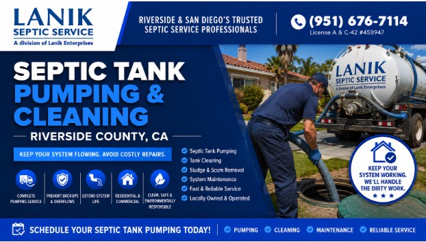 Septic Tank Pumping and Cleaning, Riverside County, CA
