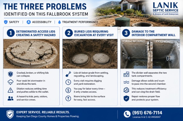 The Three Problems Identified on This Fallbrook System