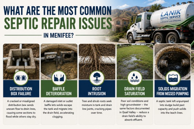 What Are the Most Common Septic Repair Issues in Menifee?
