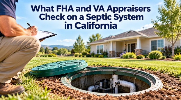 What FHA and VA Appraisers Check on a Septic System in California